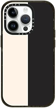 Casetify השפעה על iPhone 14 Pro Case [4x טיפת ציון צבאי נבדק / הגנה על ירידה 8.2ft] - צבע לבן / שחור